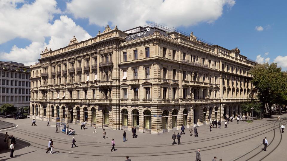Credit Suisse, hoofdkantoor in Zwitserland 